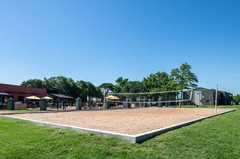 Sand volleyball court